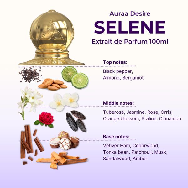 Auraa Desire Selene extrait de parfum 100ml, imported from the UK