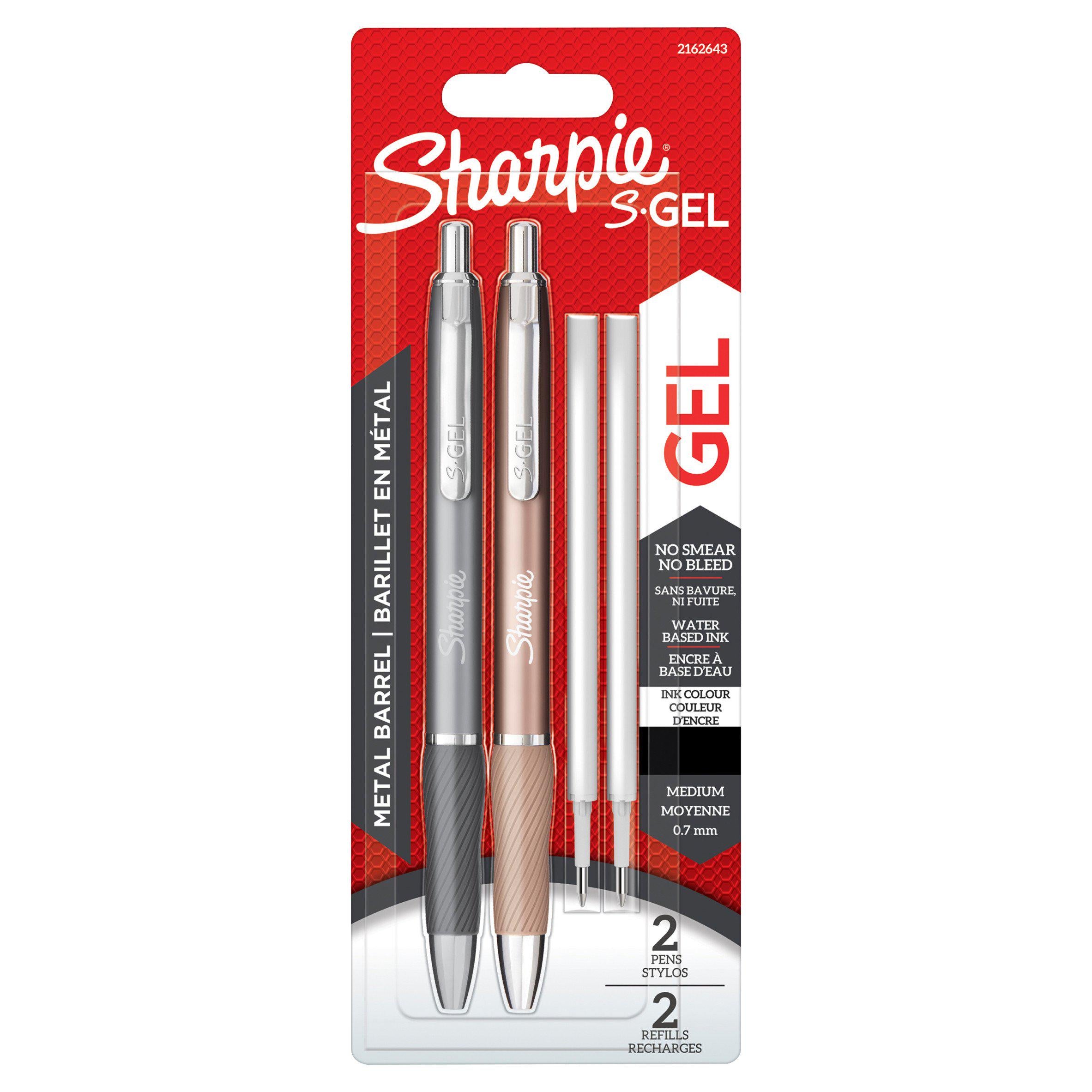 Sharpie S Gel Metal Pens Black Ink 2pk GOODS Sainsburys   