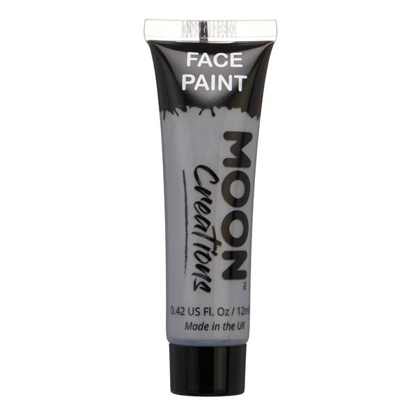 Moon Creations grey face paint for body art, imported from the UK