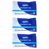 Nilaqua rinse free shampoo caps triple pack, imported from the UK