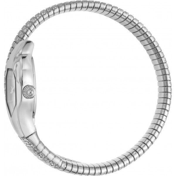 Just Cavalli clear ladies signature snake watch, British brand