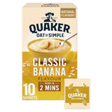 Quaker Oat So Simple Banana Porridge Cereal Sachets   10 per pack GOODS M&S   