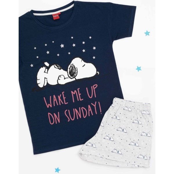 Snoopy Womens Short Pyjama Set (XL) GOODS Superdrug   