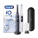 Oral-B iO8™ Electric Toothbrush White Alabaster & Black Onyx Duo Pack GOODS Boots   