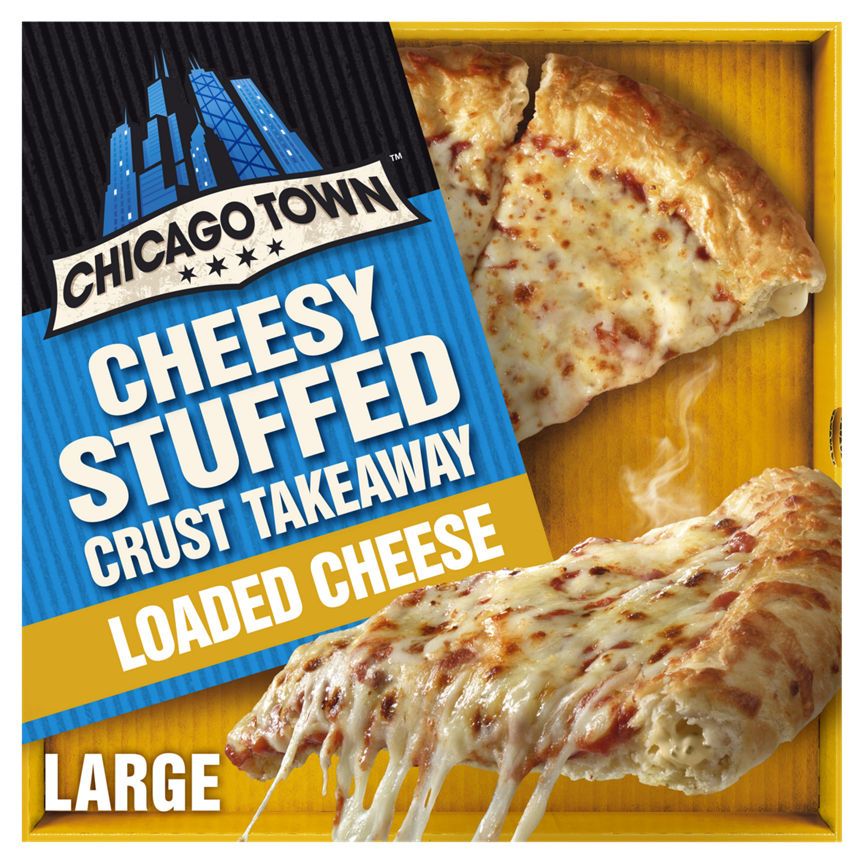 Chicago Town Takeaway Cheesy Stuffed Crust Cheese Pizza GOODS ASDA   