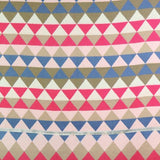 POM reversible jacquard scarf blue pink mix, UK version