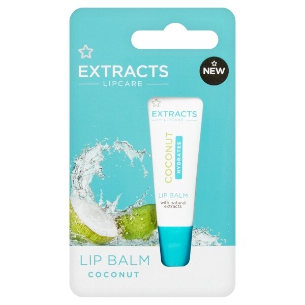 Superdrug Extracts Coconut Lip Balm 10ml GOODS Superdrug   