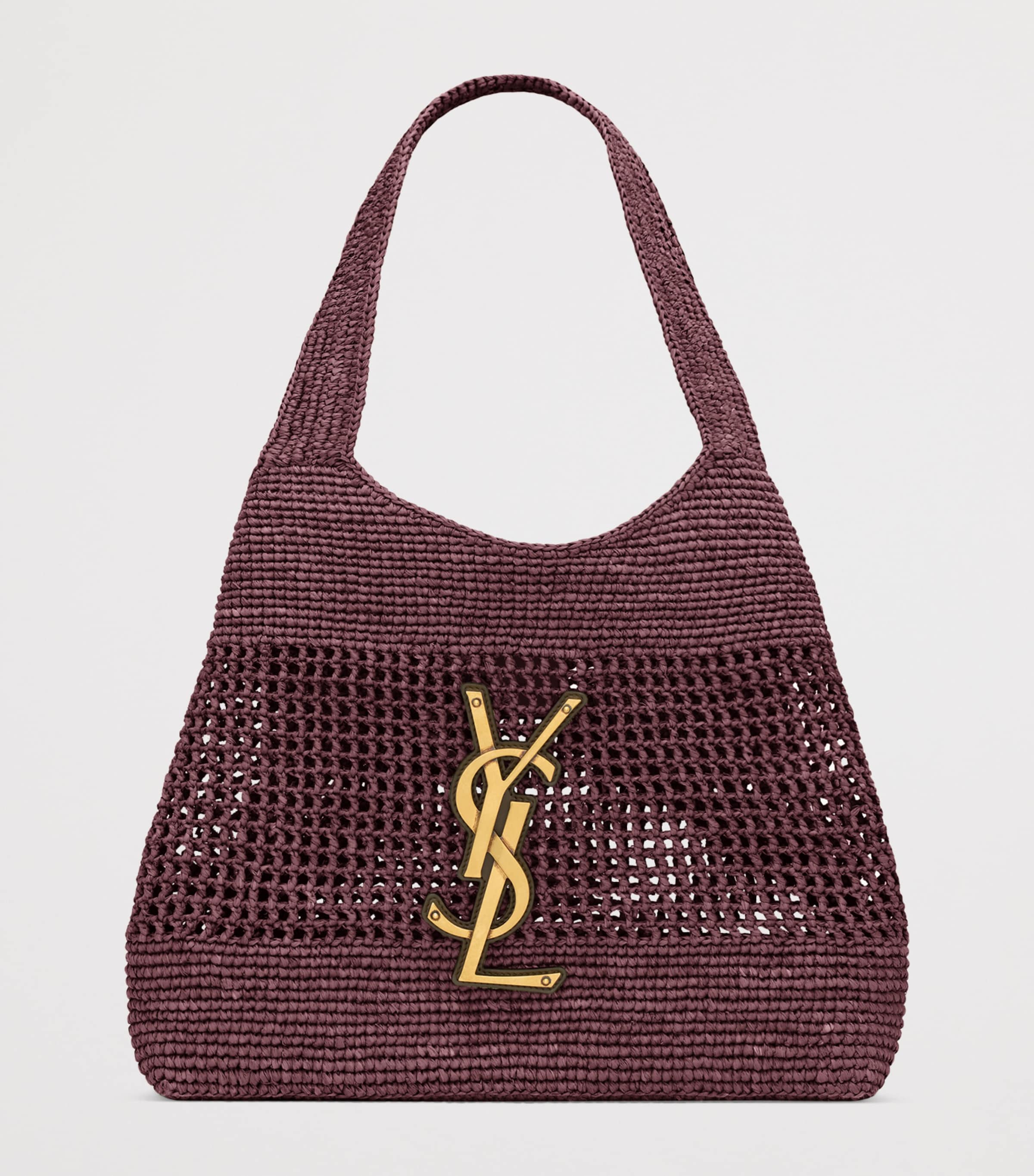 Saint Laurent Medium Icare Tote Bag raffia, imported from the UK
