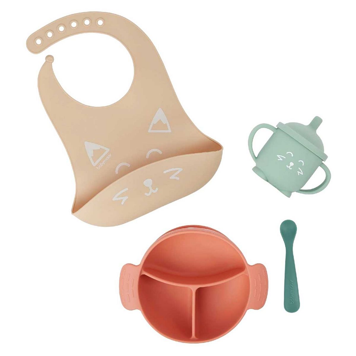 Babymoov Learn ISY Silicone Feeding Set Fox GOODS Boots   