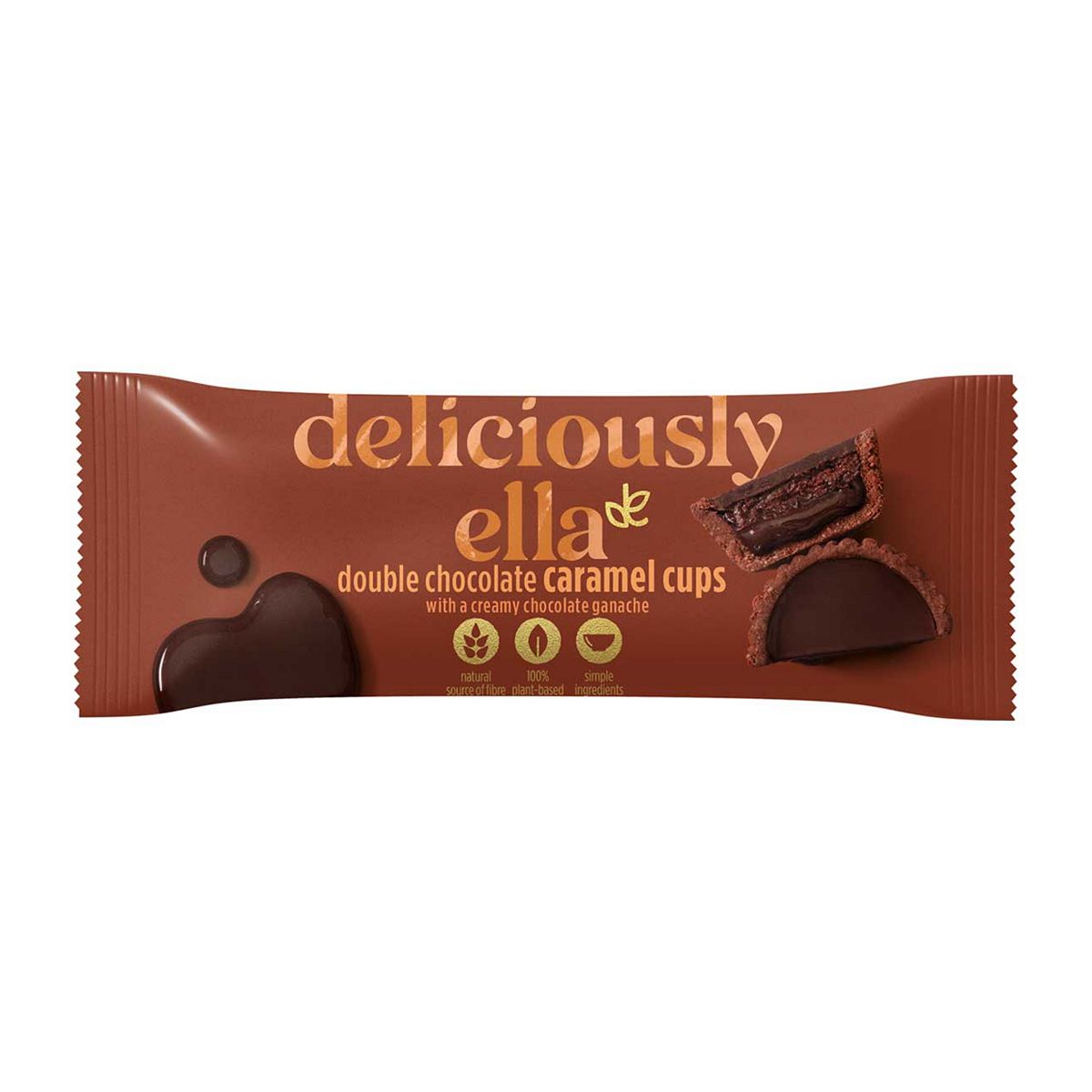 Deliciously Ella Double Chocolate Caramel Cups - 36g gluten free Boots   