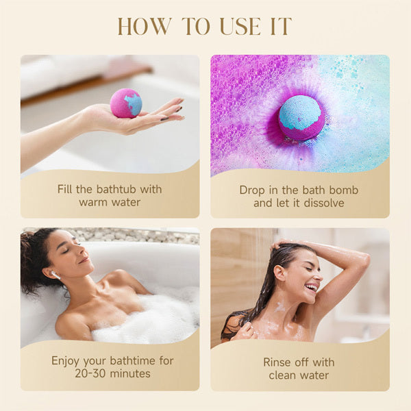 Livingandhome 12 bath bomb gift set (British brand)