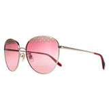 Chopard SCHF75S gold gradient round sunglasses (British brand)