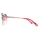 Chopard SCHF75S gold gradient round sunglasses (British brand)