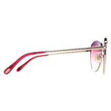 Chopard SCHF75S gold gradient round sunglasses (British brand)