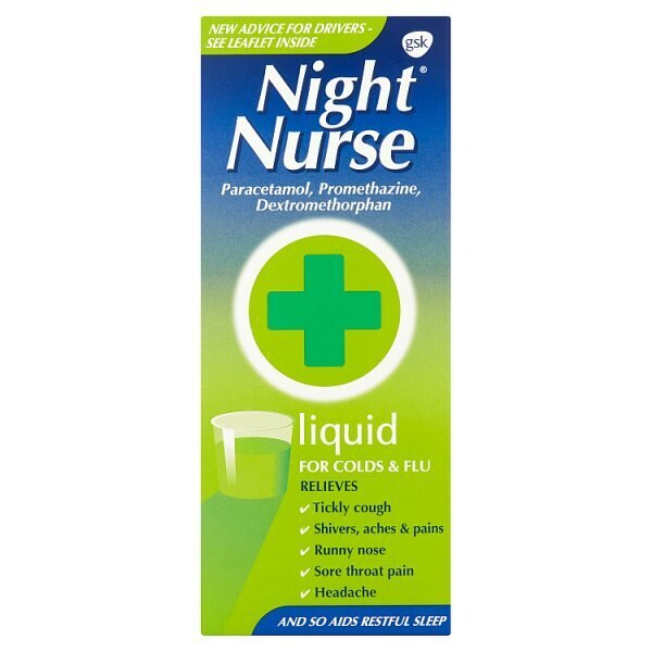 Night Nurse Cold & Flu Relief Liquid 160ml GOODS Superdrug   