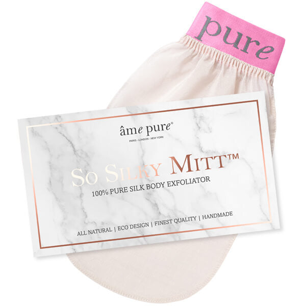 âme pure So Silky Mitt  100% Pure Silk Exfoliating Mitt GOODS Superdrug   