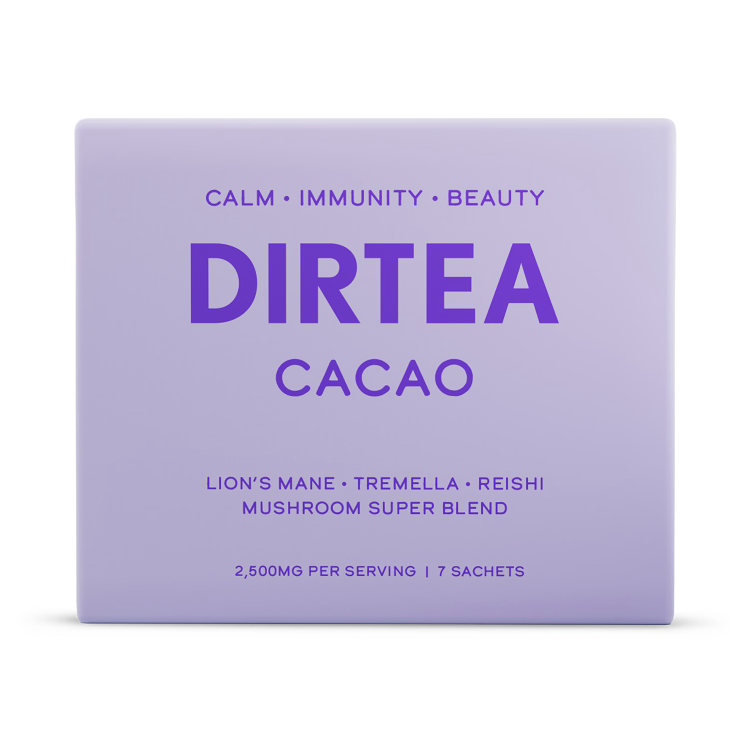 DIRTEA cacao mushroom super blend 7 sachets, UK version
