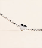 Astrid & Miyu recycled sterling silver heart bracelet, imported from the UK