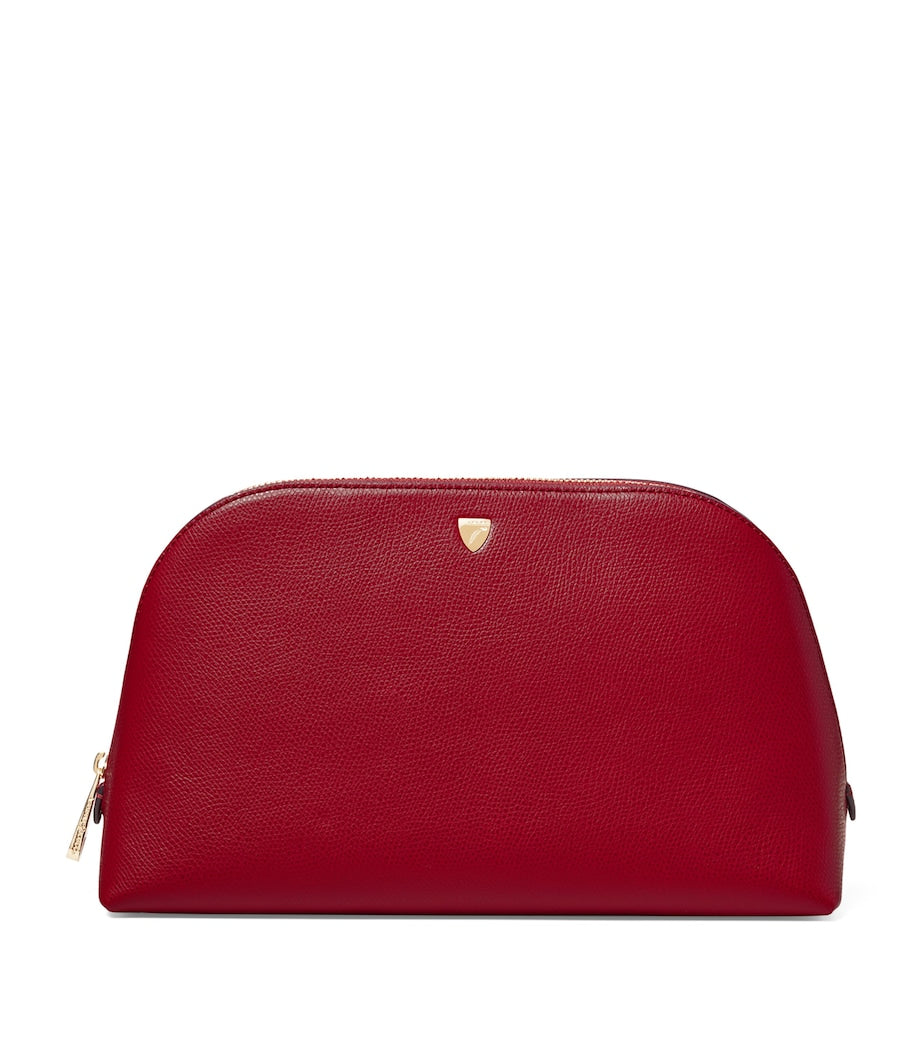 Aspinal of London large grained leather cosmetics case, UK version