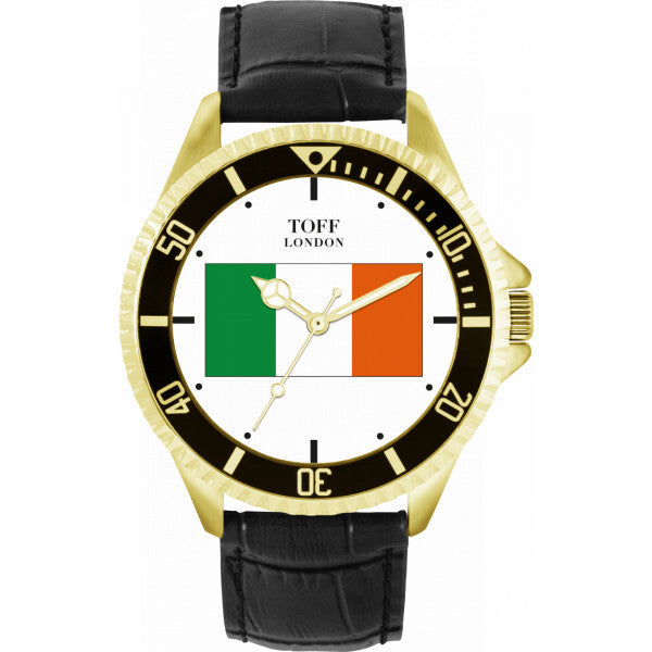 Toff London white Ireland flag watch 42mm, imported from the UK
