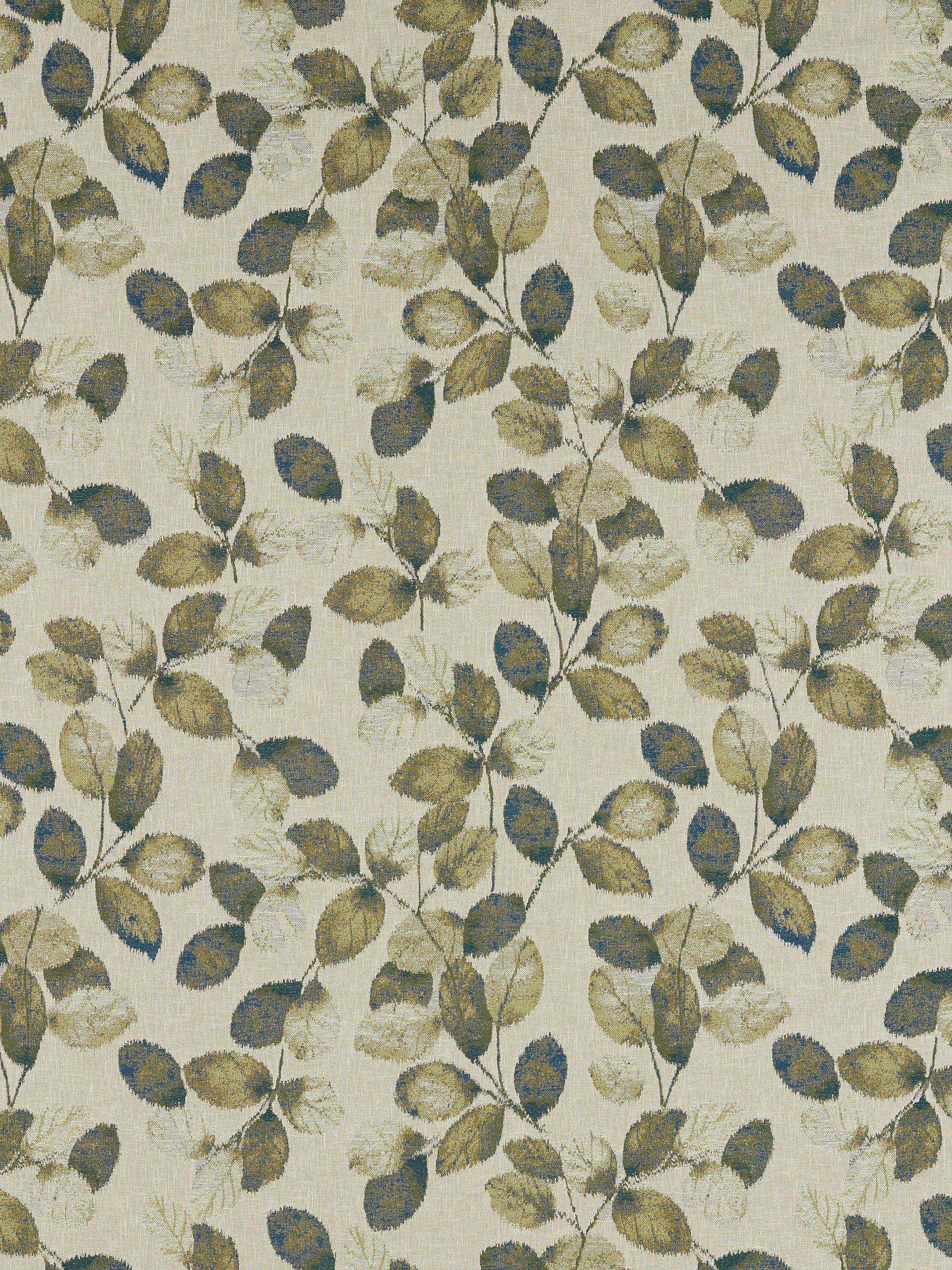 Clarke & Clarke Northia furnishing fabric jacquard leaf pattern, UK version