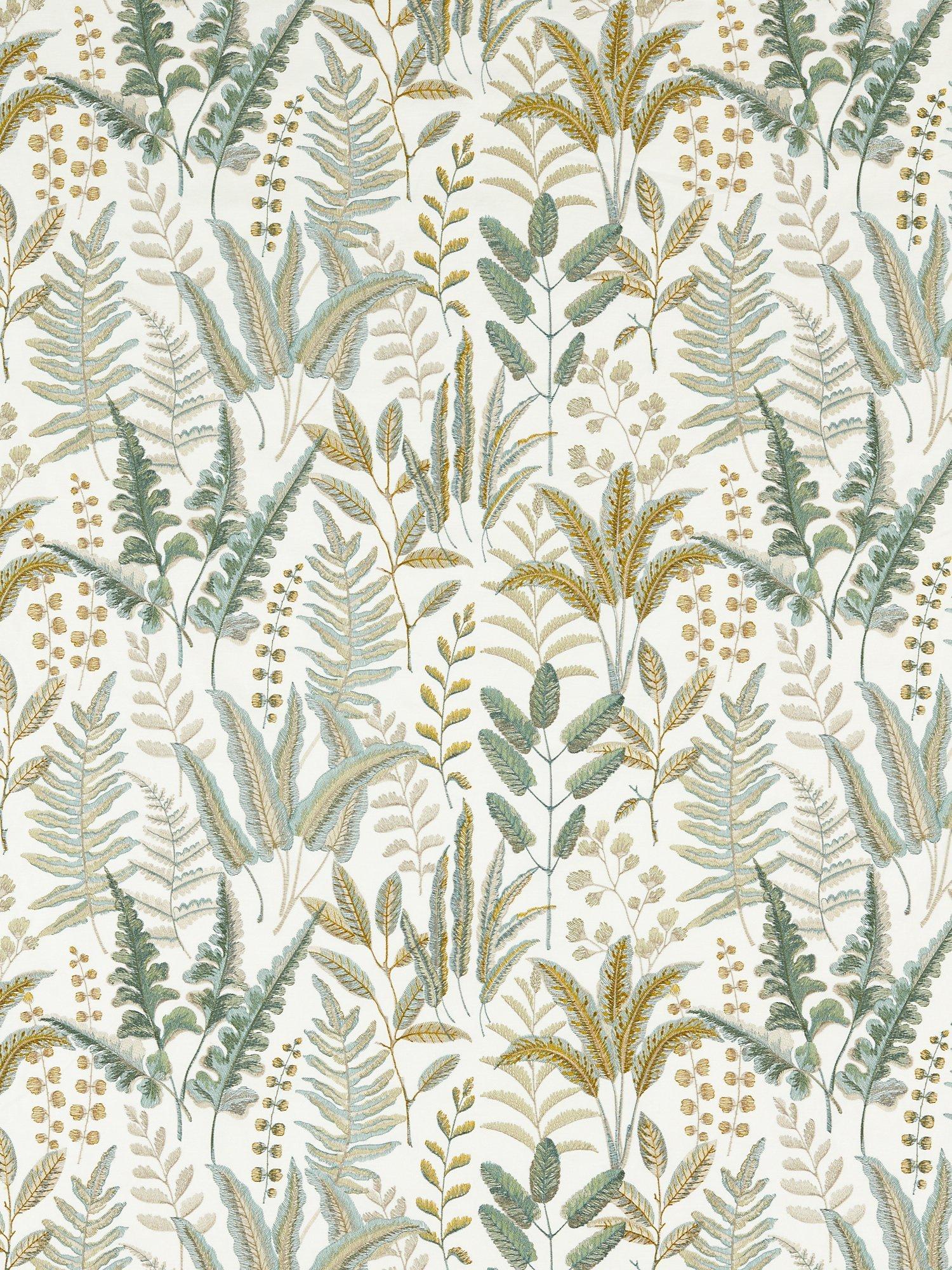 Clarke & Clarke Bracken embroidered furnishing fabric, imported from the UK