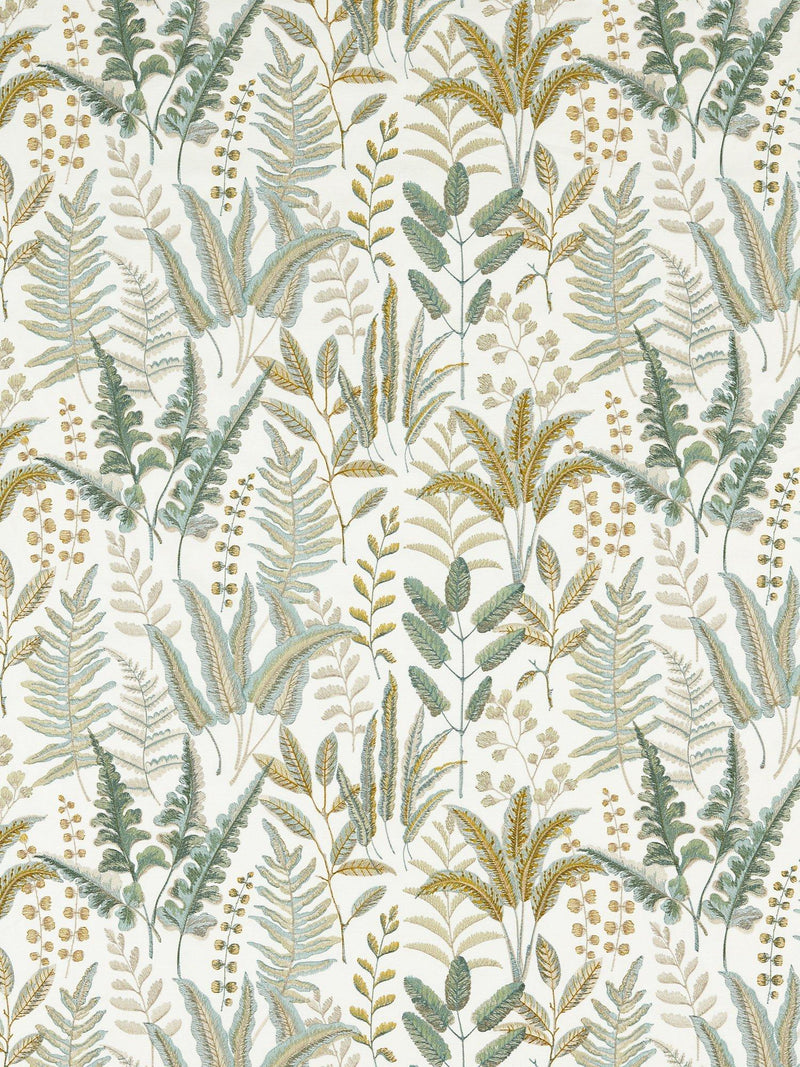 Clarke & Clarke Bracken embroidered furnishing fabric, imported from the UK