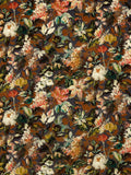 Clarke & Clarke Lilum velvet furnishing fabric floral pattern - British product