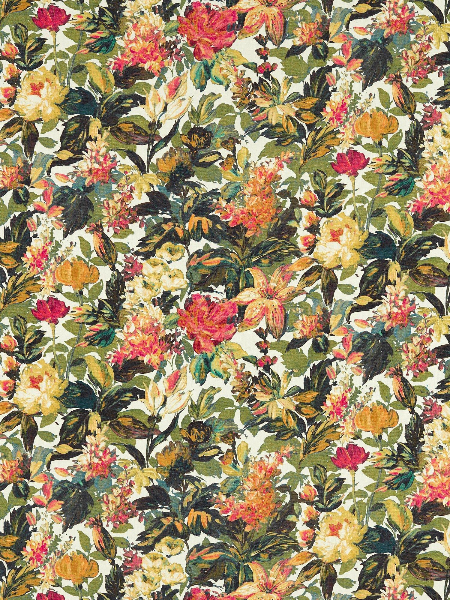 Clarke & Clarke Lilum furnishing fabric with floral design, UK version