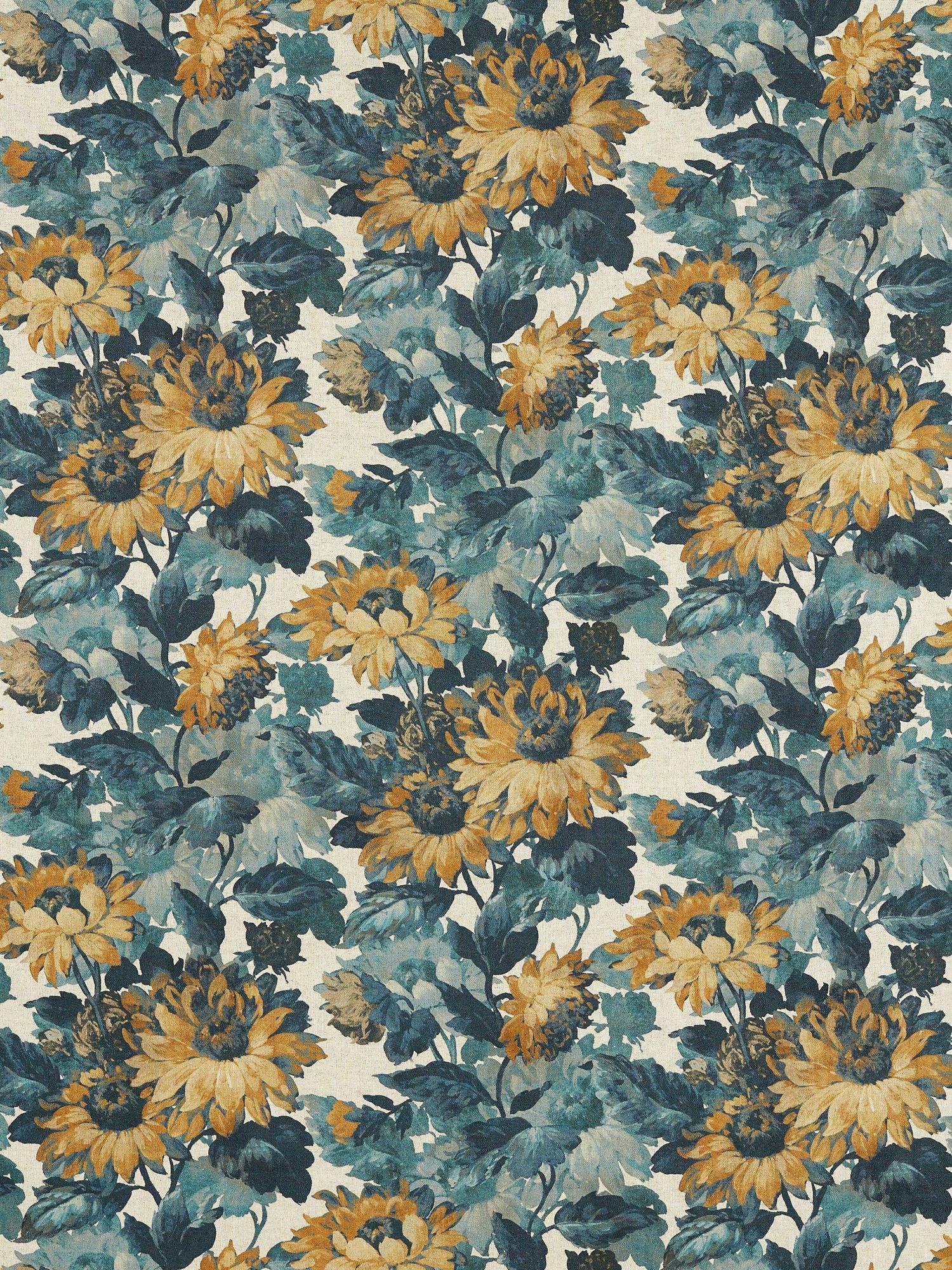 Clarke & Clarke Sunforest jacquard floral fabric 137cm (British brand)