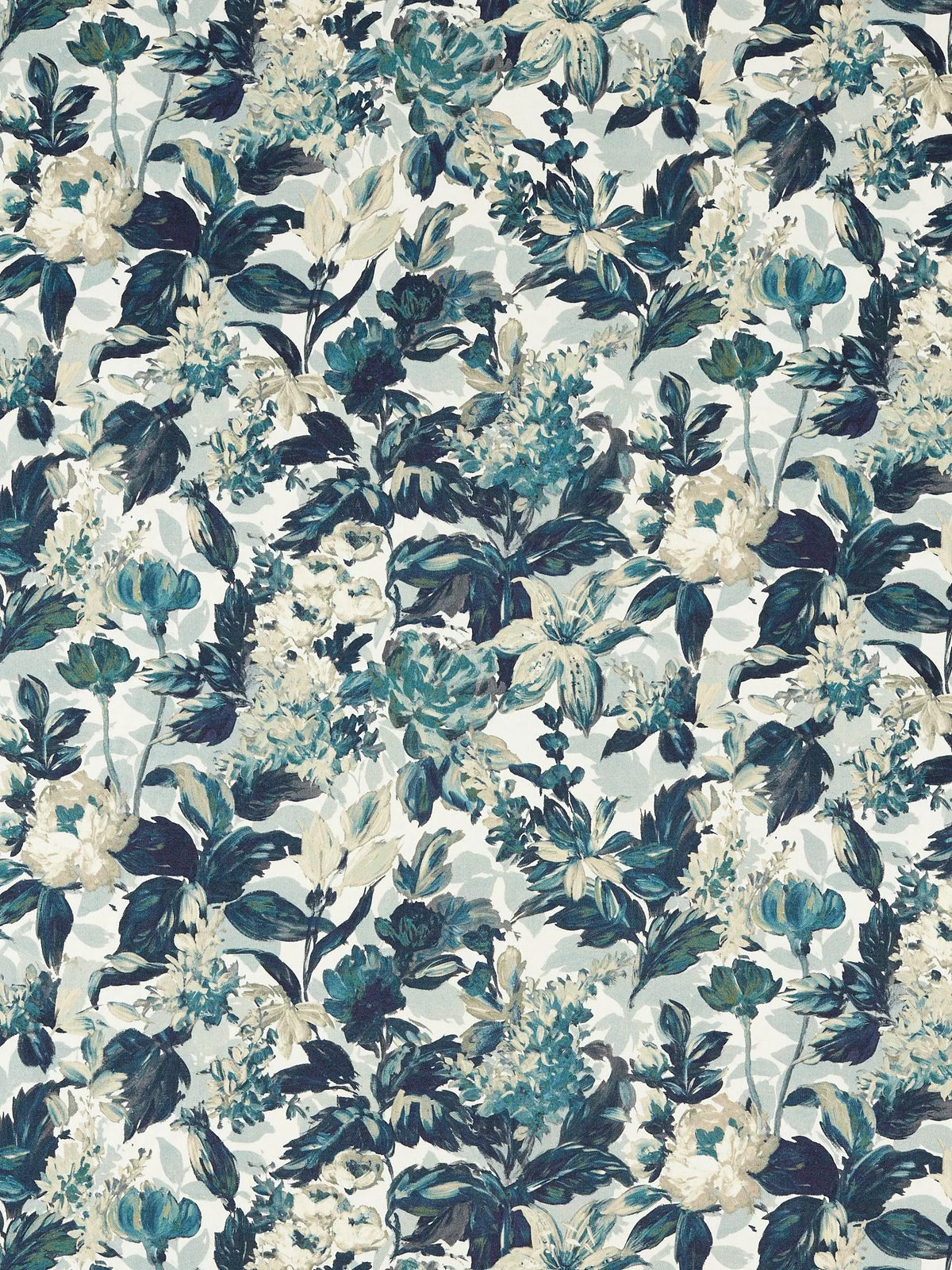Clarke & Clarke Lilum furnishing fabric with floral design, UK version