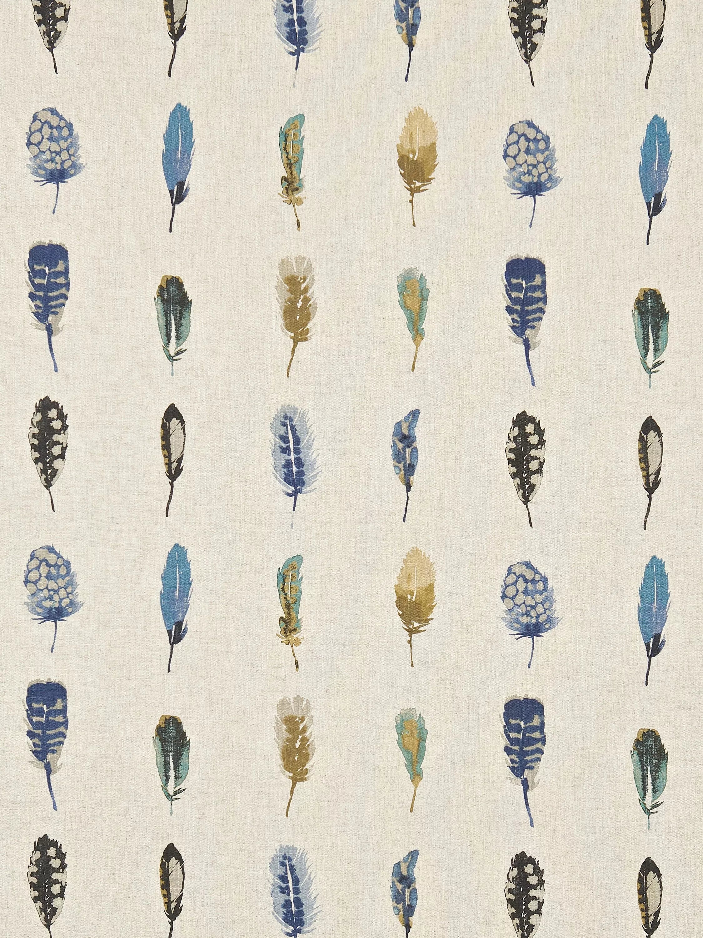 Harlequin Limosa furnishing fabric with exotic feather design (British brand)