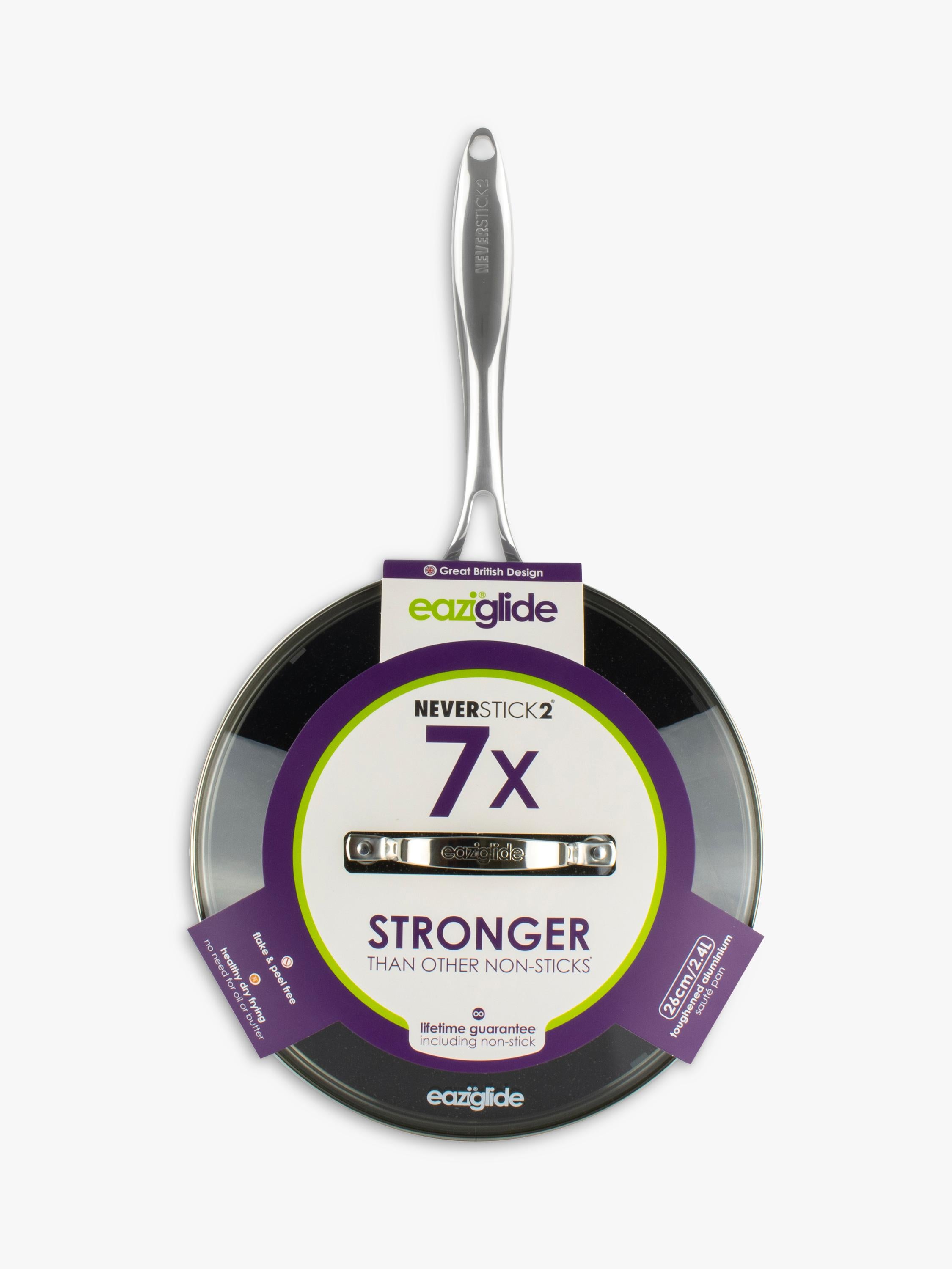 Eaziglide non-stick saute pan 26cm, imported from the UK