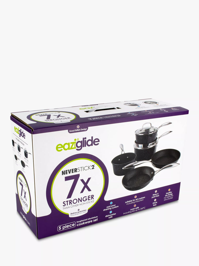 Eaziglide Neverstick2 non-stick pan set 5 piece - British product