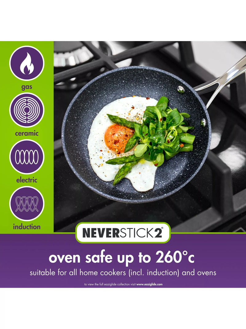 Eaziglide Neverstick2 non-stick pan set 5 piece - British product