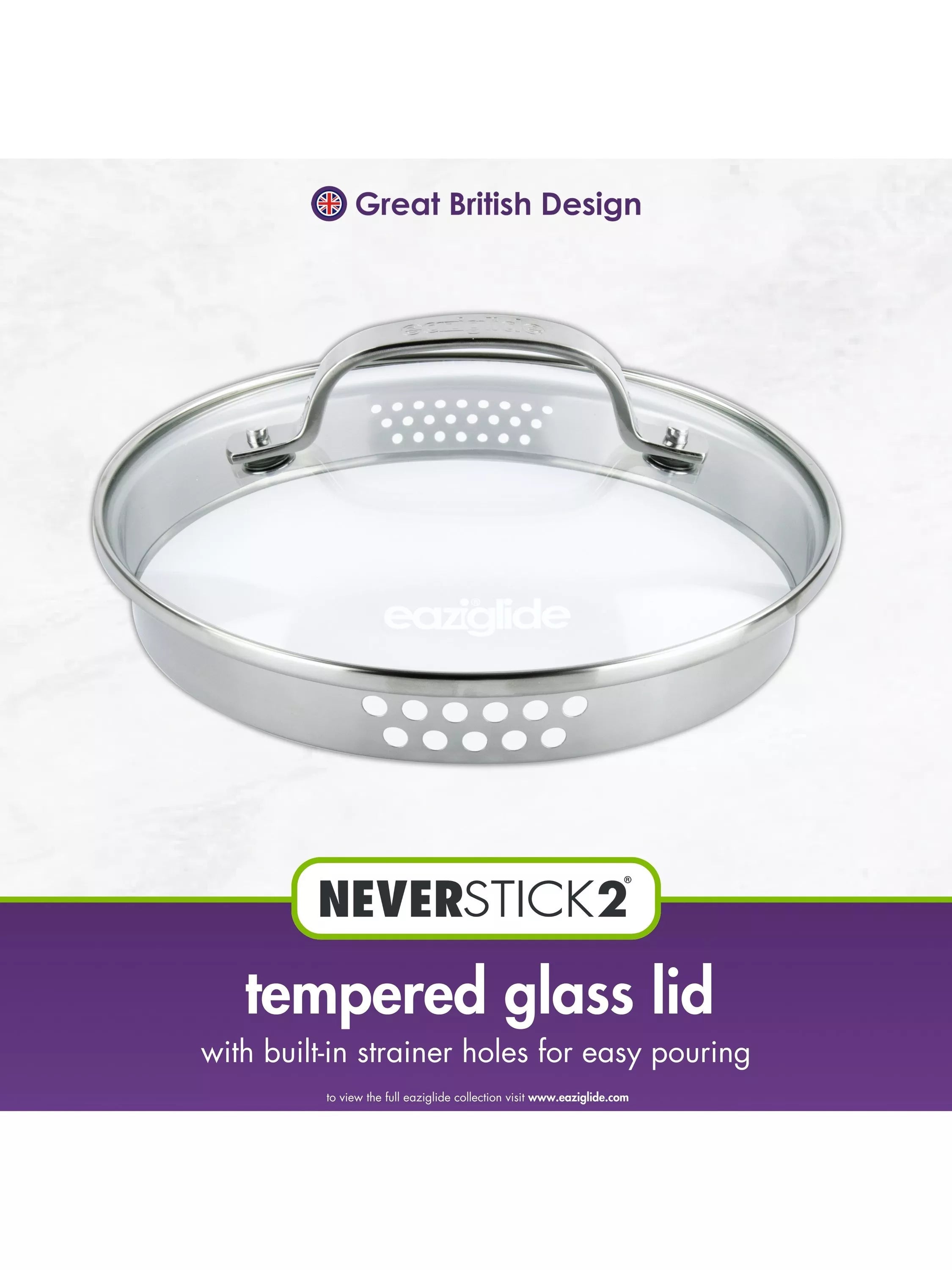 Eaziglide Neverstick2 non-stick pan set 5 piece - British product