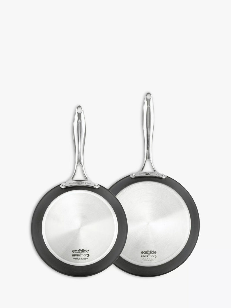 Eaziglide Neverstick3 Professional Aluminium Non-Stick Pan Set 5 Piece - British product