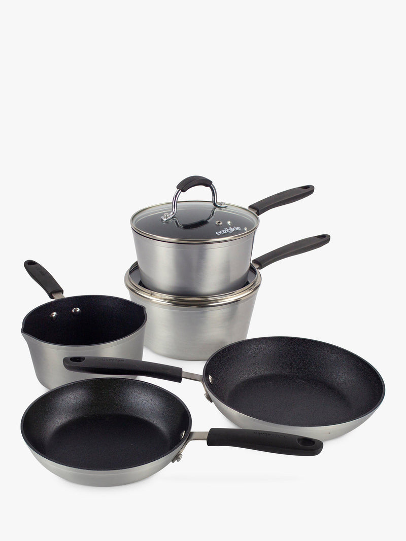 Eaziglide aluminium non-stick pan set 5 piece - British product