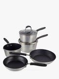 Eaziglide aluminium non-stick pan set 5 piece - British product