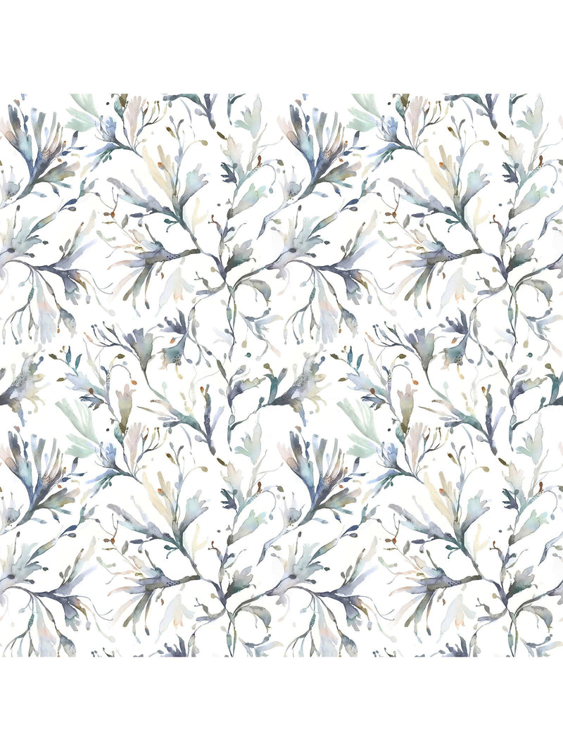 Voyage seaweed furnishing fabric woven cotton pattern (British brand)
