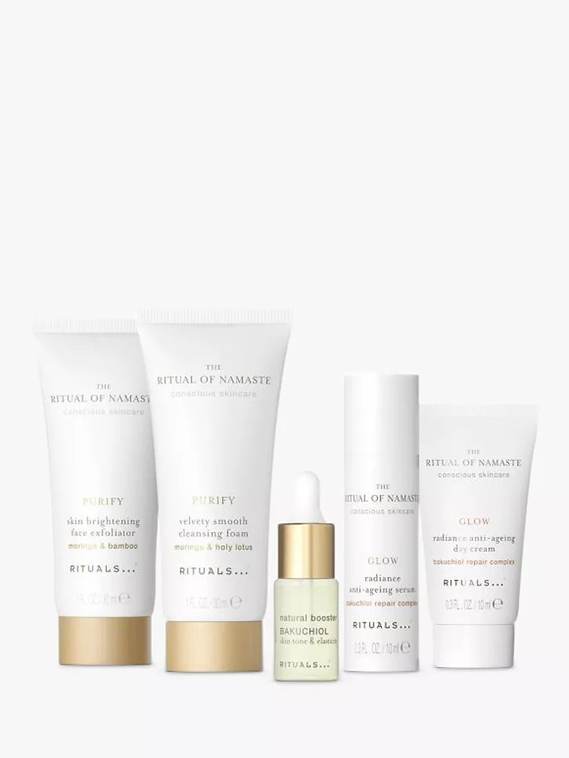 Rituals Namaste skincare trial set, imported from the UK