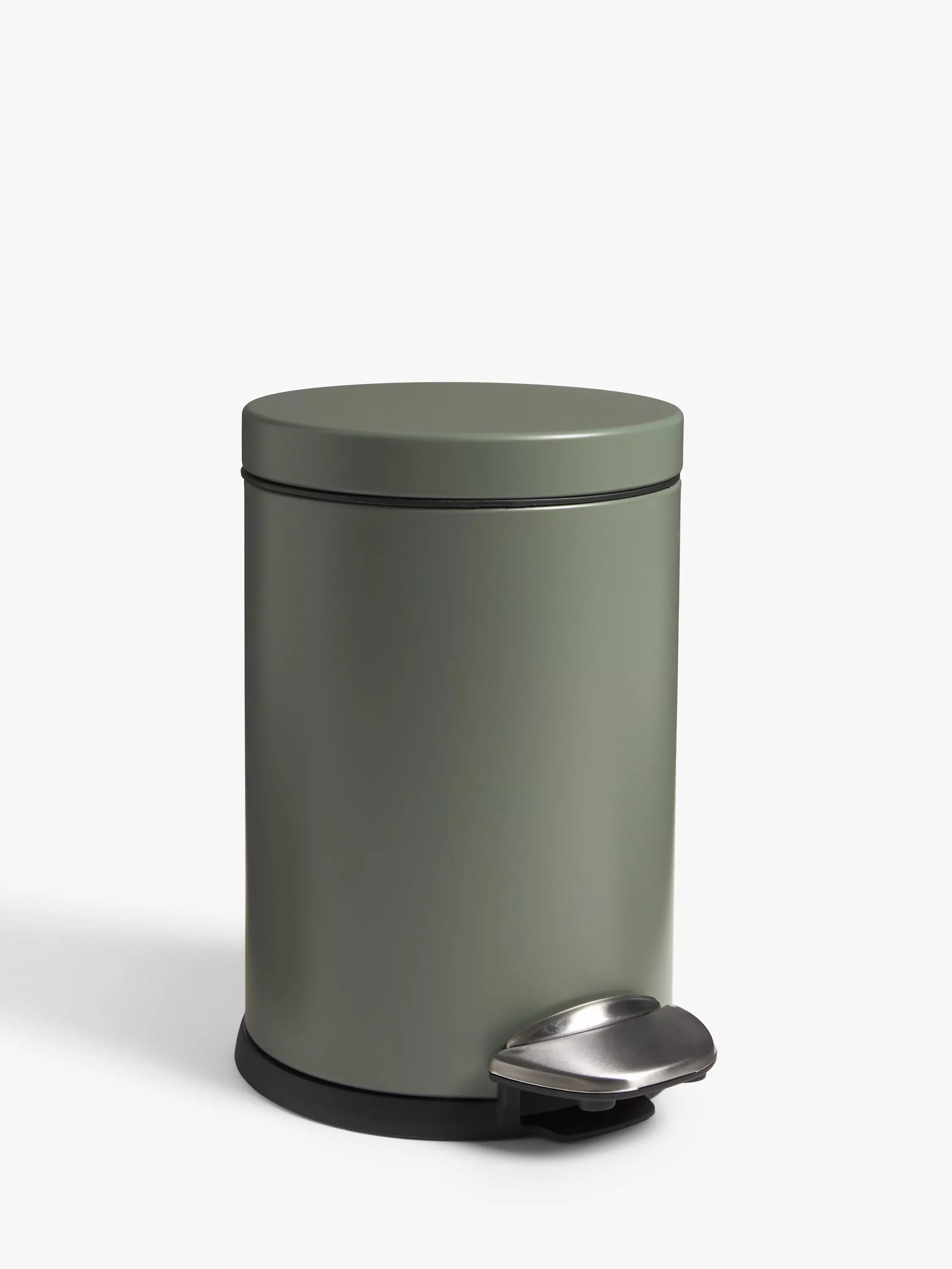 John Lewis Soft Close Bathroom Pedal Bin, 3L - Stone