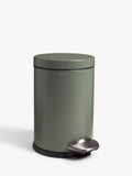 John Lewis Soft Close Bathroom Pedal Bin, 3L - Stone