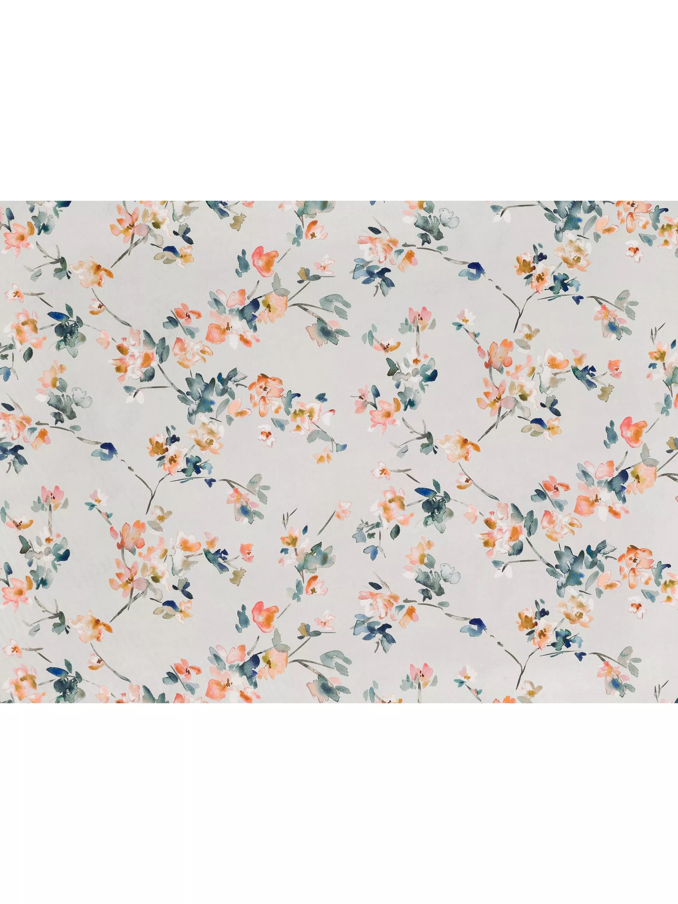 Romo Thalia floral cotton satin fabric (British brand)