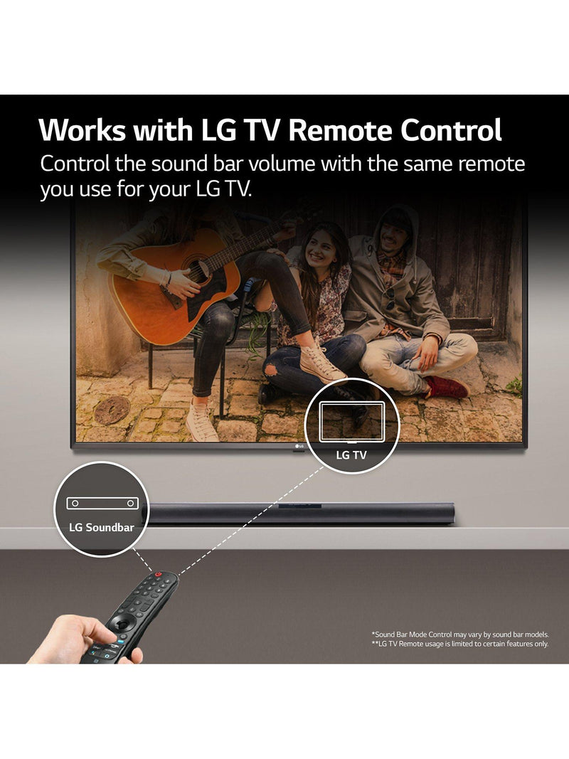 LG SQC1 soundbar with wireless subwoofer (British brand)