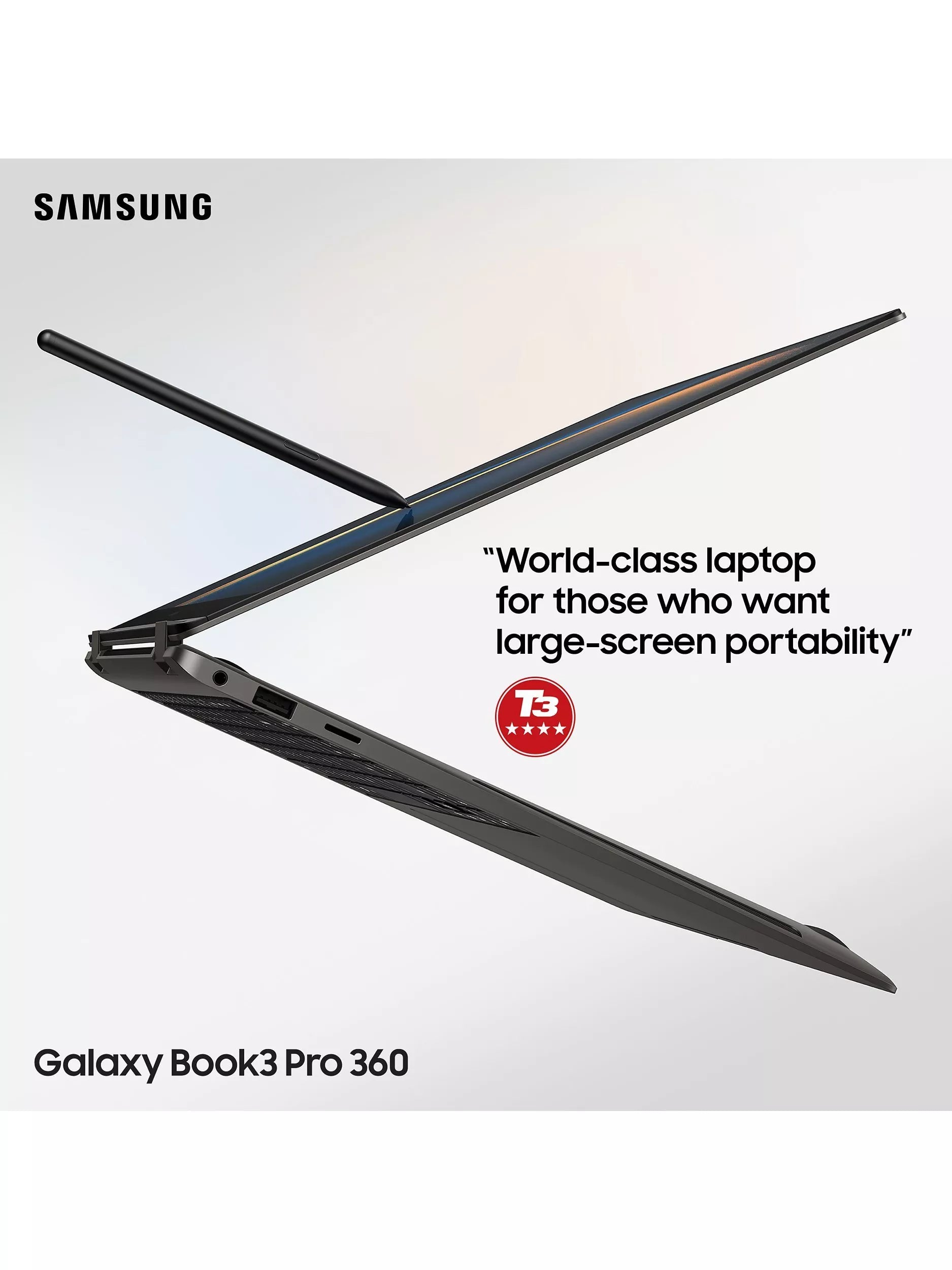 Samsung Galaxy Book3 Pro 360 laptop 16 inch graphite, UK version