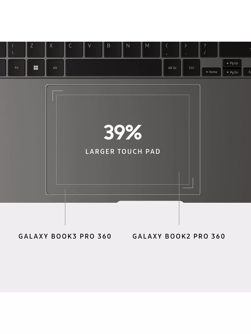 Samsung Galaxy Book3 Pro 360 laptop 16 inch graphite, UK version