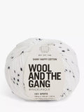 Wool And The Gang Shiny Happy Cotton Knitting and Crochet Yarn, 101 Spots,100g