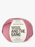 Wool And The Gang Shiny Happy Cotton Knitting and Crochet Yarn, Candy Pink,100g