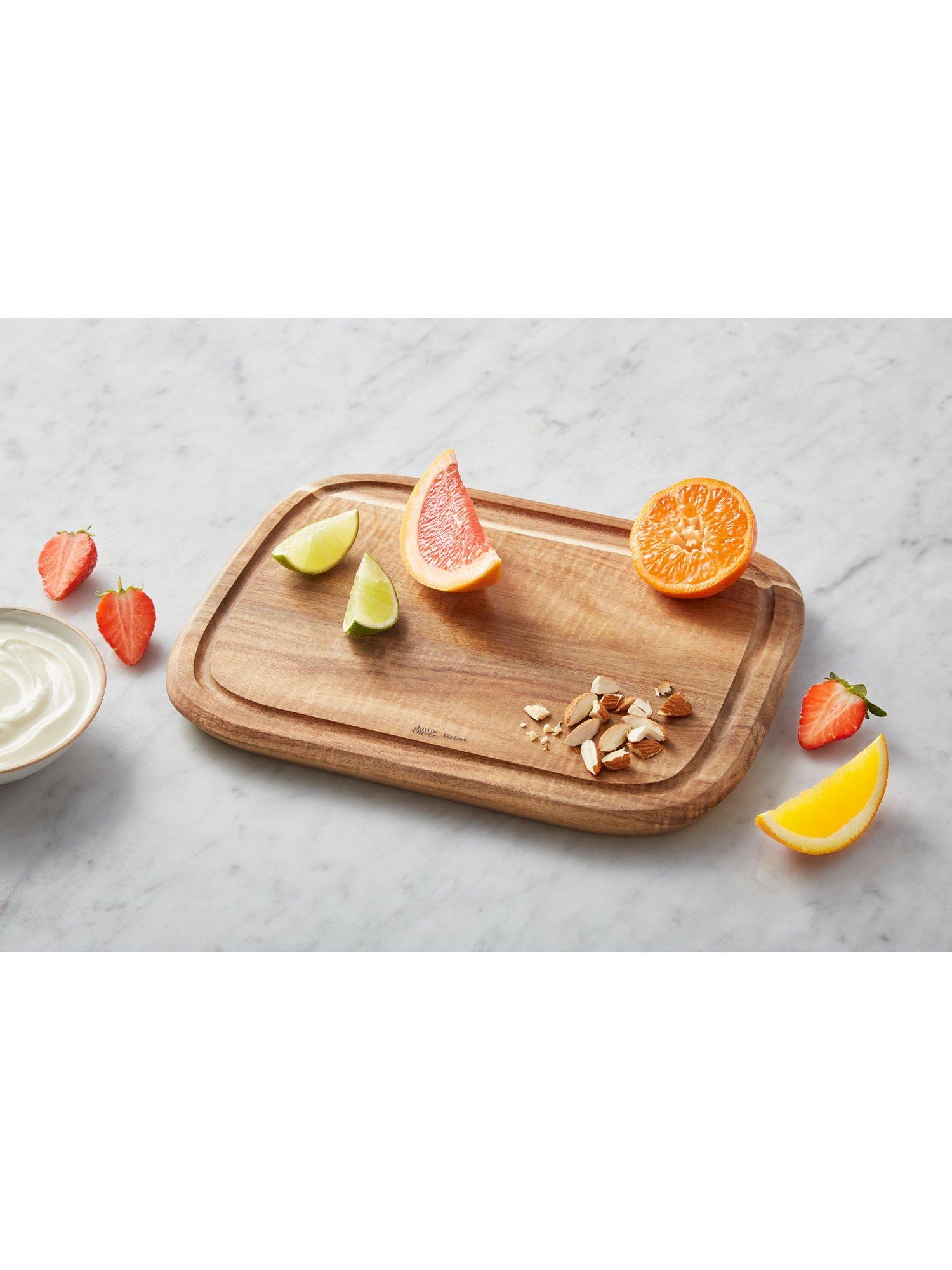 Jamie Oliver by Tefal natural acacia wood chopping board (British brand)
